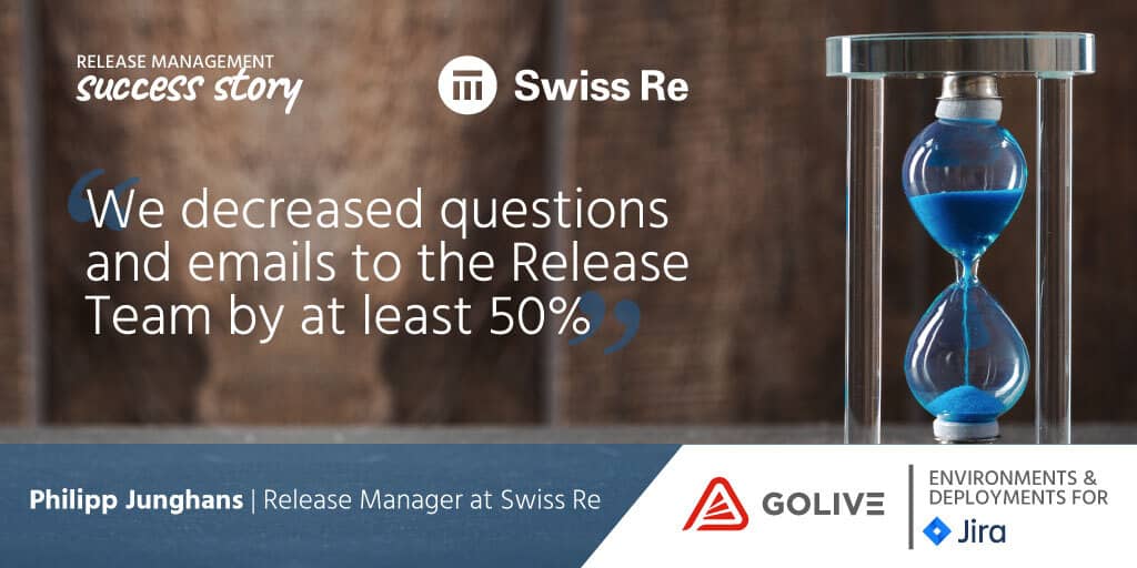 Swiss Re Decreased Questions And Emails To The Release Team By At Least 50%