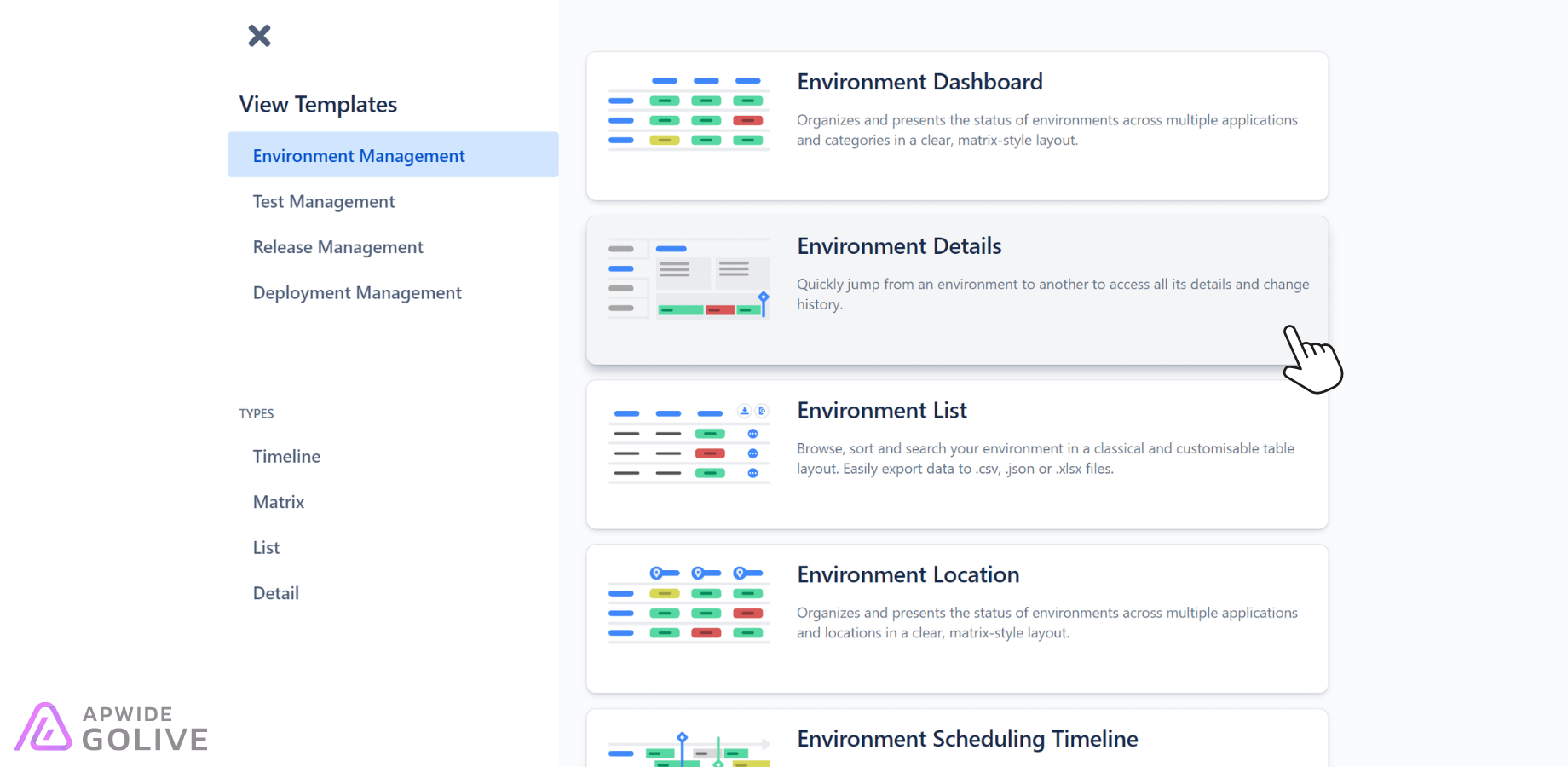 Examples of Golive App Templates