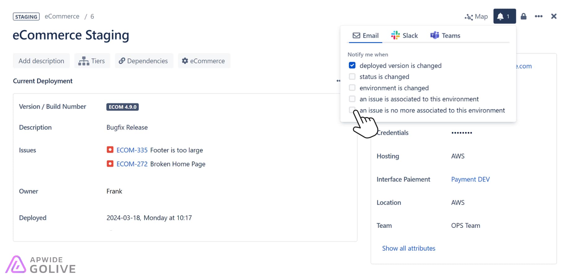 Select The Release Notifications You’d Like To Get By Email, Slack Or Teams
