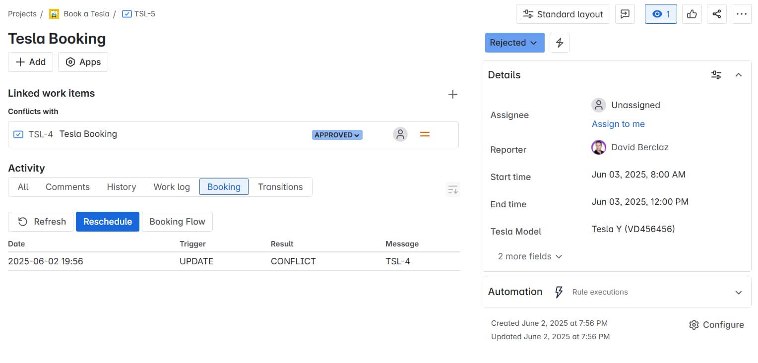 Automated Rejection Of A Booking Request Automated Rejection Of A Booking Request