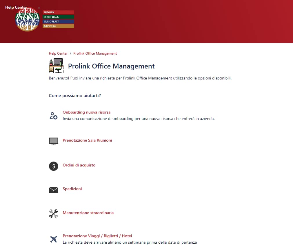 Prolink Office Booking Management