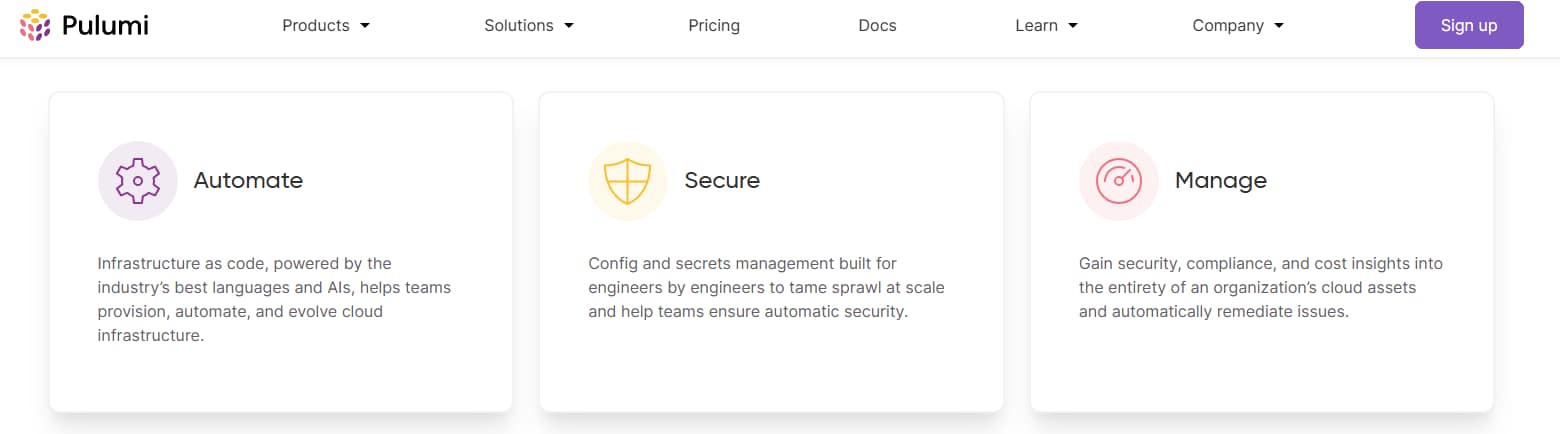 Pulumi Cloud Infrastructure Platform Services